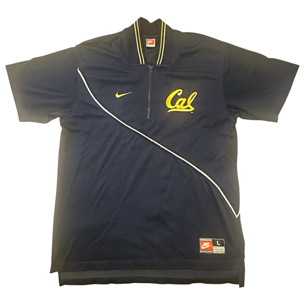 Cal Golden Bears Vintage Nike Basketball Team Warm Up Shooting Jersey Large